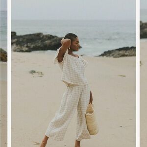 Altair the Label Gingham Linen Set